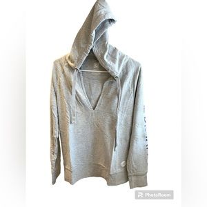 Aerie Hoodie Womens Pullover V Neck Sweater Casual NWOT